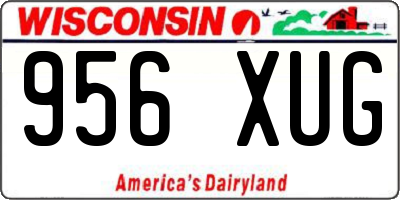 WI license plate 956XUG