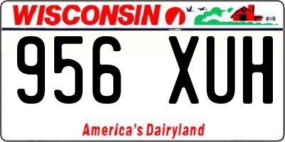 WI license plate 956XUH