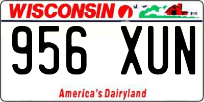 WI license plate 956XUN