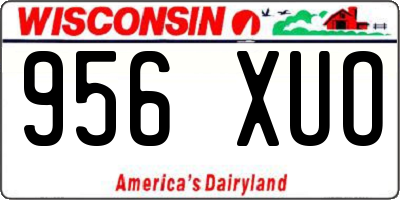 WI license plate 956XUO