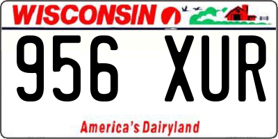 WI license plate 956XUR