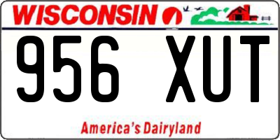 WI license plate 956XUT