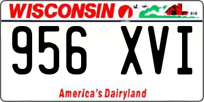 WI license plate 956XVI