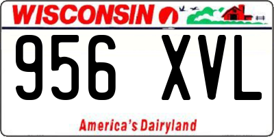 WI license plate 956XVL