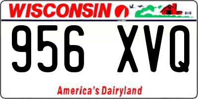 WI license plate 956XVQ