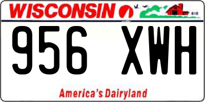 WI license plate 956XWH