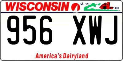 WI license plate 956XWJ
