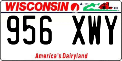 WI license plate 956XWY