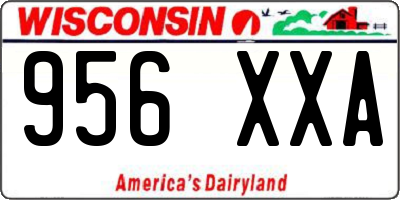 WI license plate 956XXA