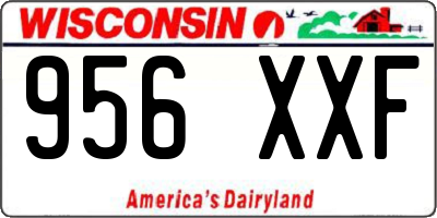 WI license plate 956XXF