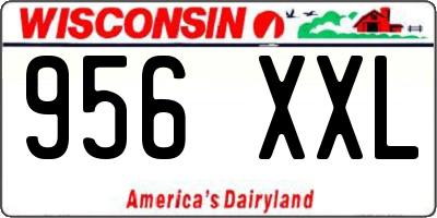 WI license plate 956XXL