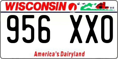 WI license plate 956XXO