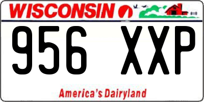 WI license plate 956XXP