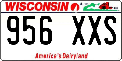 WI license plate 956XXS