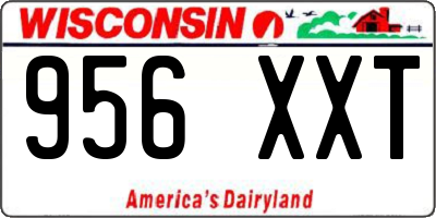 WI license plate 956XXT