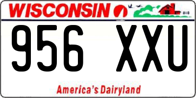 WI license plate 956XXU