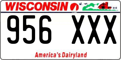 WI license plate 956XXX