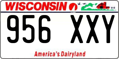 WI license plate 956XXY