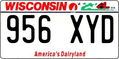 WI license plate 956XYD