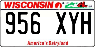 WI license plate 956XYH