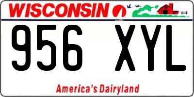 WI license plate 956XYL