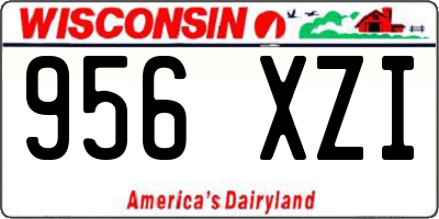 WI license plate 956XZI