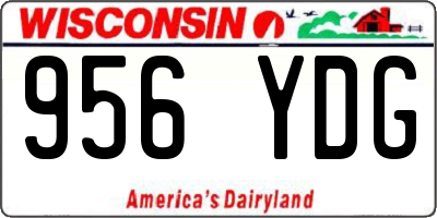 WI license plate 956YDG