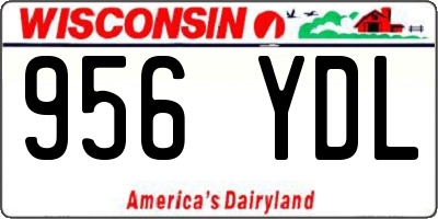 WI license plate 956YDL