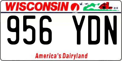 WI license plate 956YDN
