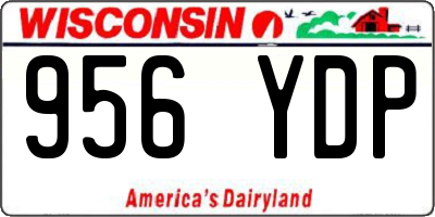 WI license plate 956YDP