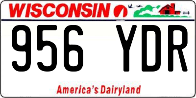 WI license plate 956YDR