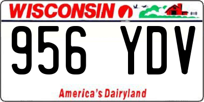 WI license plate 956YDV