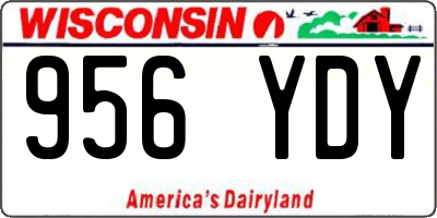 WI license plate 956YDY