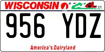 WI license plate 956YDZ