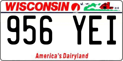 WI license plate 956YEI