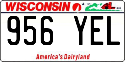 WI license plate 956YEL