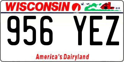 WI license plate 956YEZ