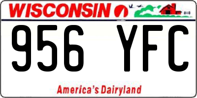 WI license plate 956YFC