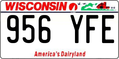 WI license plate 956YFE