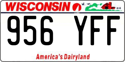 WI license plate 956YFF