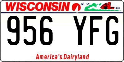 WI license plate 956YFG