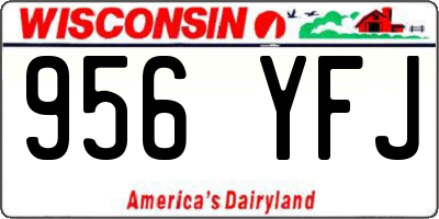 WI license plate 956YFJ
