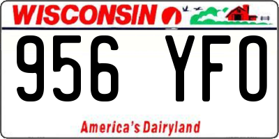 WI license plate 956YFO