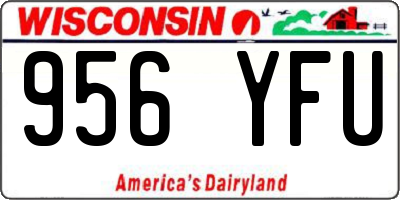 WI license plate 956YFU