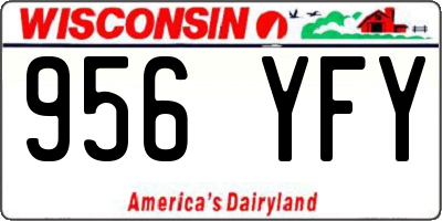 WI license plate 956YFY