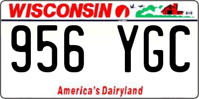 WI license plate 956YGC