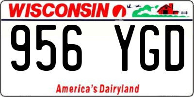 WI license plate 956YGD