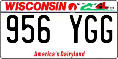 WI license plate 956YGG