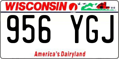 WI license plate 956YGJ