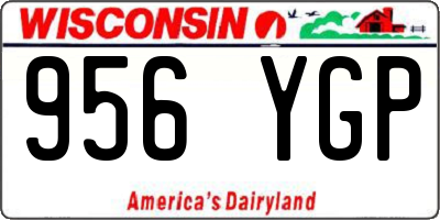 WI license plate 956YGP